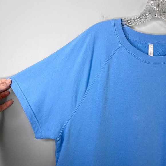 FABLETICS Terry Short Sleeve Mini Dress in Island Escape Blue Women's Size XXL - Picture 12 of 15